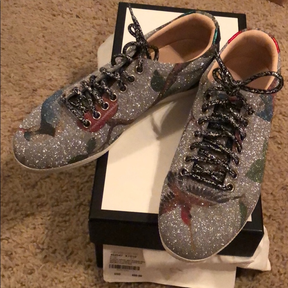 Gucci glitter sneakers